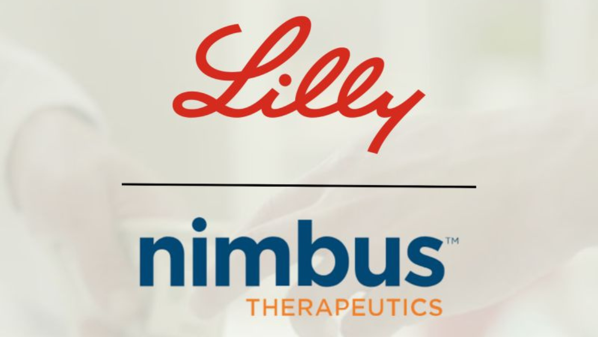 Lilly and Nimbus Therapeutics logos displayed to mark an obesity drug development partnership